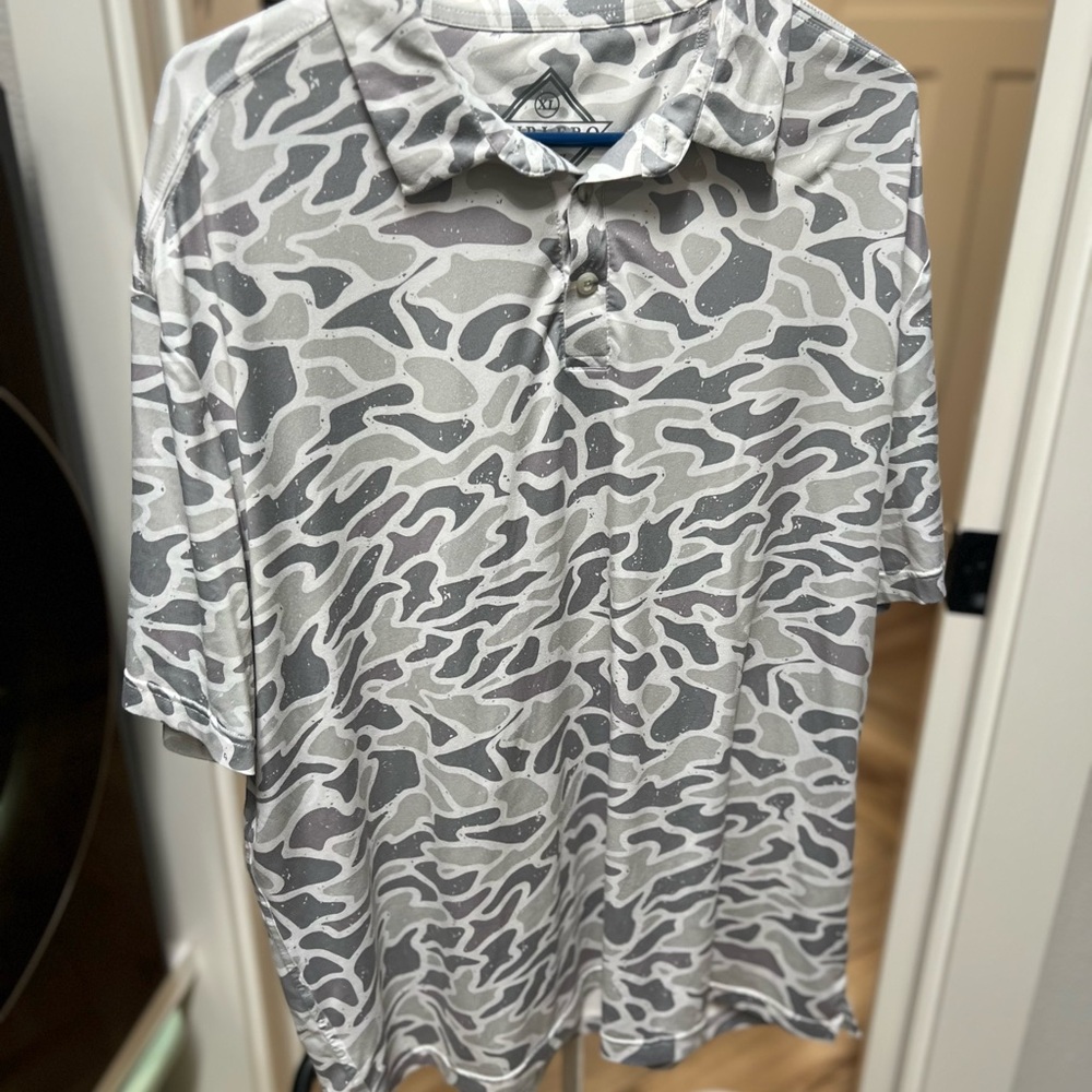 Callaway Gray Camouflage Polo Shirt